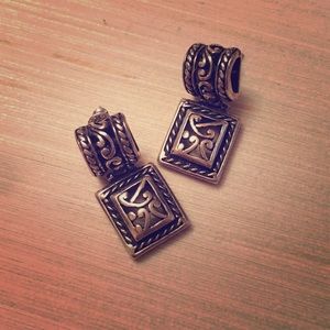 sterling silver scrollwork earrings